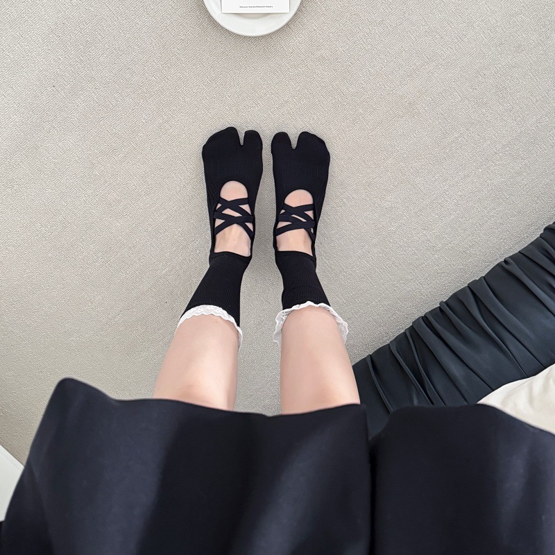 レーストリム スプリットトゥ ヨガソックス レディース シリ - Medias Para Pilates Y Yoga のレビューと価格