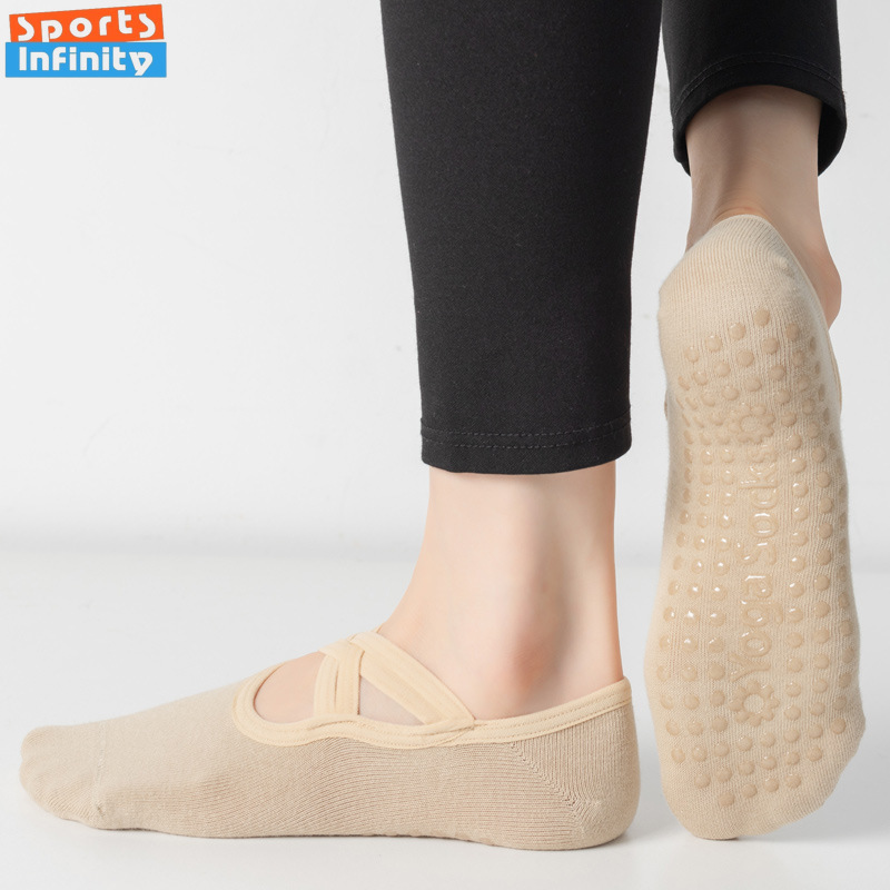 ファッションクロスストラップ背中の開いたヨガソックス女性アン - Medias Para Pilates Y Yoga のレビューと価格